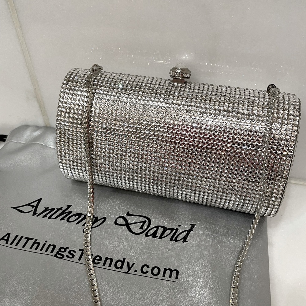 Anthony David Swarovski crystal clutch